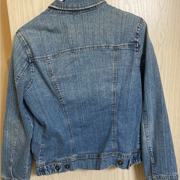 St John's Bay blue denim jacket button down in size large - Picture 2 of 15